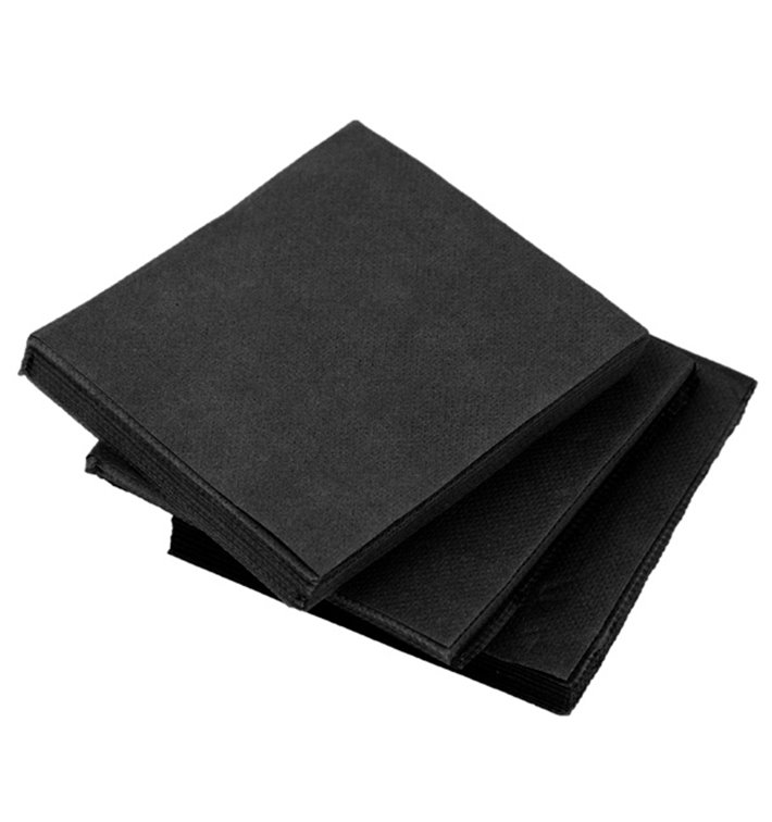 Servilleta Cocktail de Papel Punta-Punta 20x20cm 2C Negra (2.400 Uds) Servilleta Cocktail de Papel Punta-Punta 20x20cm 2C Negra (2.400 Uds)