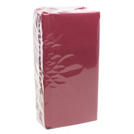Servilleta Canguro de Papel Punta-Punta 40x40cm Burdeos (30 Uds)