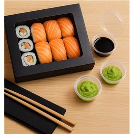 Tarrina Redonda Bisagra PP Transparente 30ml (50 Uds)