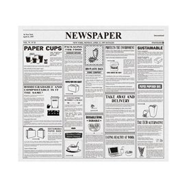 Envuelta Antigrasa "Periodico" 28x31cm (1000 Uds) Envuelta Antigrasa "Periodico" 28x31cm (1000 Uds)