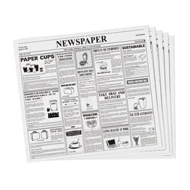Envuelta Antigrasa "Periodico" 28x31cm (1000 Uds) Envuelta Antigrasa "Periodico" 28x31cm (1000 Uds)
