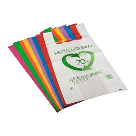 Bolsa Plástico Camiseta Reutilizable Verde 42x53cm 50µm (1 Kg)