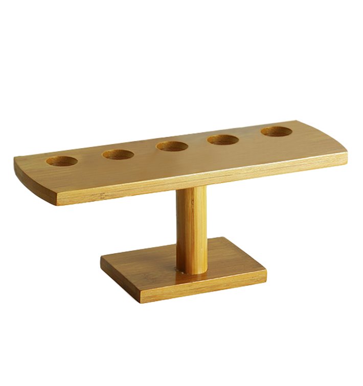 Stand de Bambú para Cucurucho 5 Huecos (1 Ud) Stand de Bambú para Cucurucho 5 Huecos (1 Ud)