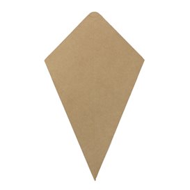 Cono Kraft Pestaña para Salsa 26,5cm 250g (50 Uds)