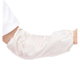 Manguitos en Polietileno 18x44cm G80 Blanco (100 Uds)