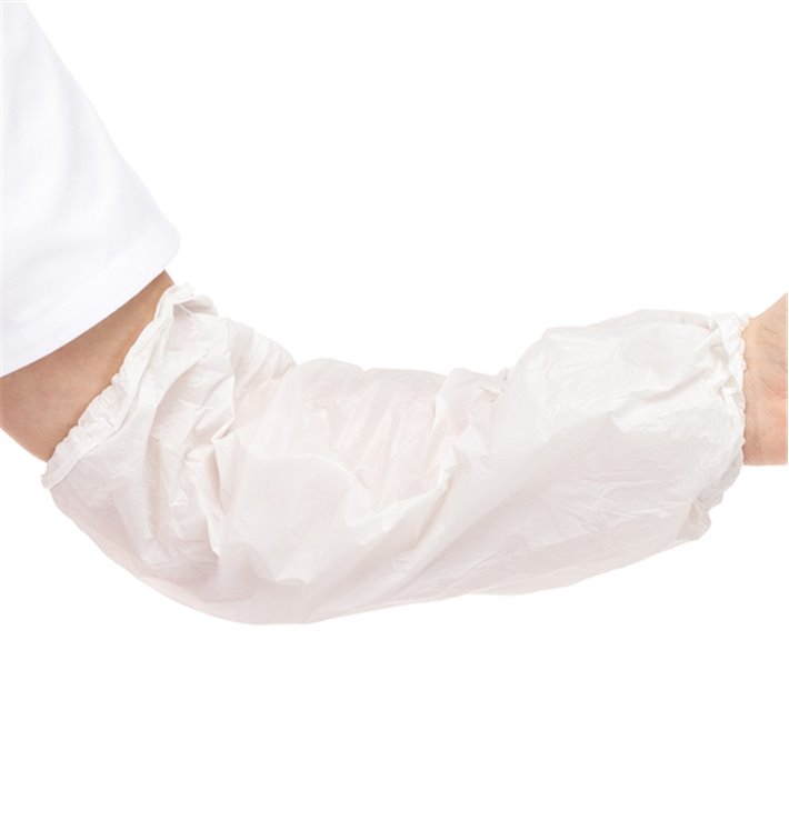 Manguitos en Polietileno 18x44cm G80 Blanco (100 Uds) Manguitos en Polietileno 18x44cm G80 Blanco (100 Uds)