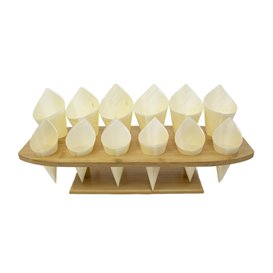 Stand de Bambú para Cucurucho 12 Huecos (4 Uds)