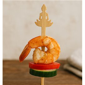 Pincho de Bambú “Bouddha 1” 12cm (50 Uds)