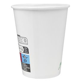 Vaso de Cartón 7Oz/200ml Blanco Ø7,3cm (50 Uds)