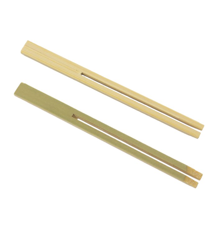 Pinzas de Bambú Catering 10cm (100 Uds) Pinzas de Bambú Catering 10cm (100 Uds)