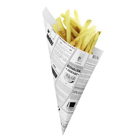 Cono de Papel Antigrasa Times 24,5cm 100g (250 Uds)