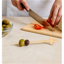 Pincho de Bambú “Bouddha 1” 12cm (50 Uds)