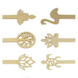 Pincho de Bambú “Bouddha 1” 12cm (50 Uds)