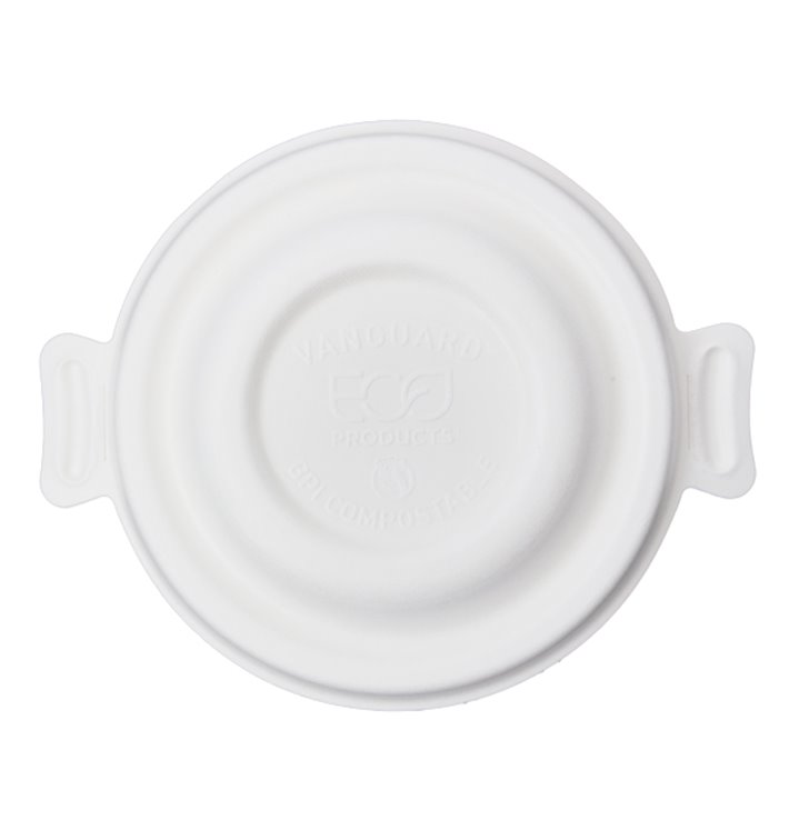 Tapa de Caña de Azúcar Blanco para Bol 175 y 235ml (600 Uds)