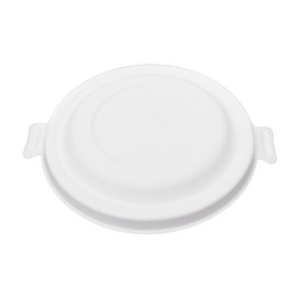 Tapa de Caña de Azúcar Blanco para Bol 470ml (50 Uds)