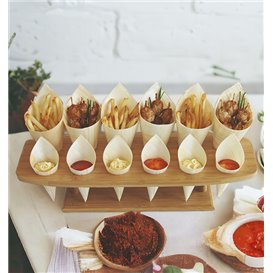 Stand de Bambú para Cucurucho 12 Huecos (1 Uds)