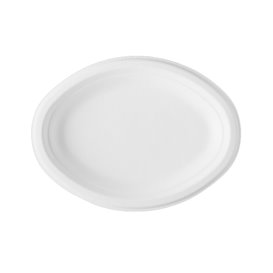 Bandeja Caña de Azúcar Bagazo Blanco 25,4x17,5 cm (500 Uds)