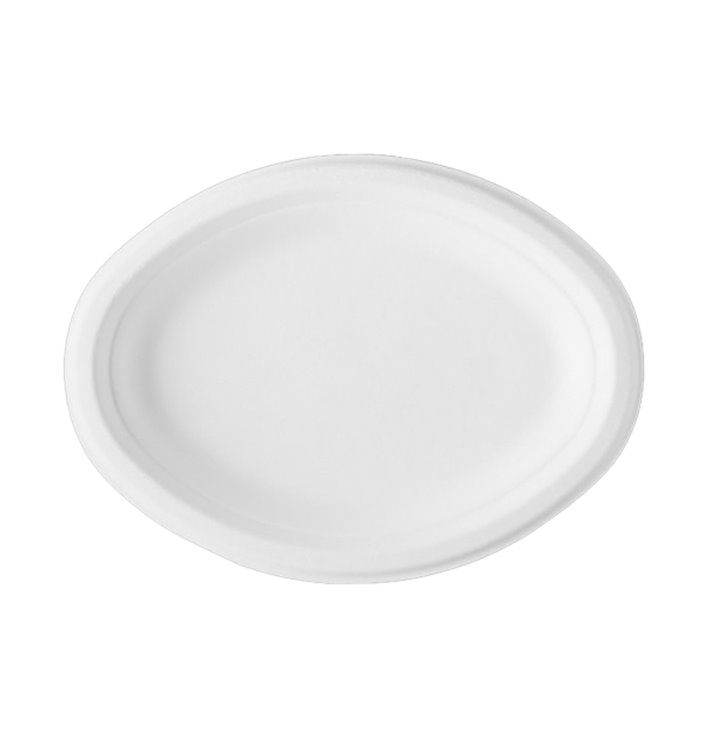 Bandeja Caña de Azúcar Bagazo Blanco 25,4x17,5 cm (500 Uds)