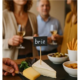 Pinchos de Bambú con Pizarra 9cm (100 Uds)