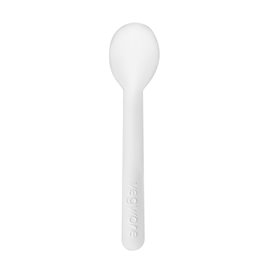 Cucharilla de Cartón Rígido Blanco 13cm (50 Uds)