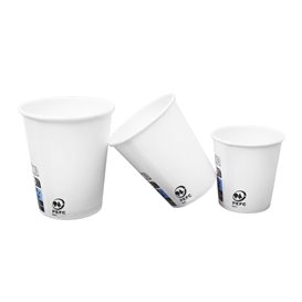 Vaso Cartón 9Oz/280ml Blanco Ø8,0cm (1.000 Uds)