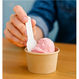 Cucharilla de Cartón para Helado Blanca 9cm (2.000 Uds)