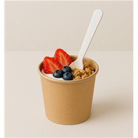 Cucharilla Cartón para Café Blanca 11,5cm (50 Uds)