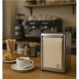 Servilletas Miniservis de Papel Ecológico 17x17cm (400 Uds)