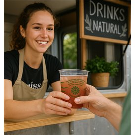 Vaso Compostable PLA "Green Spirit" Transparente 250ml (50 Uds)