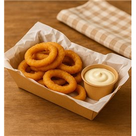 Tarrina Cartón Kraft para Salsas 75ml Ø7,3cm (50 Uds)