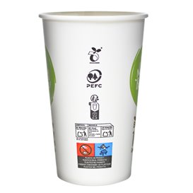 Vaso Cartón y PLA Bioware® 18Oz/540ml Ø9,0cm (50 Uds)