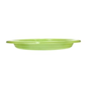 Plato de Plástico PS Reutilizable Llano Verde Lima Ø220mm (25 Uds)