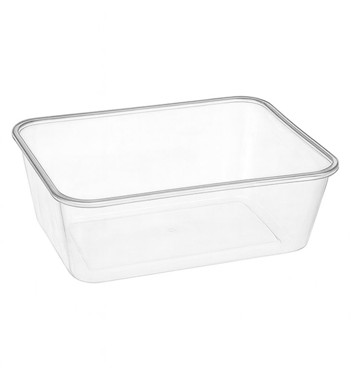 Envase Rectangular Plástico PP Transparente 750ml 17,4x11,6x5,5cm (25 Uds) Envase Rectangular Plástico PP Transparente 750ml 17,4x11,6x5,5cm (25 Uds)