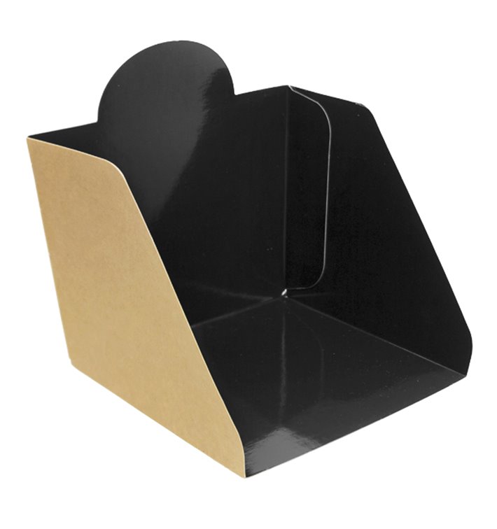 Pala de Cartón para Hamburguesa  12x12x10cm (600 Uds)