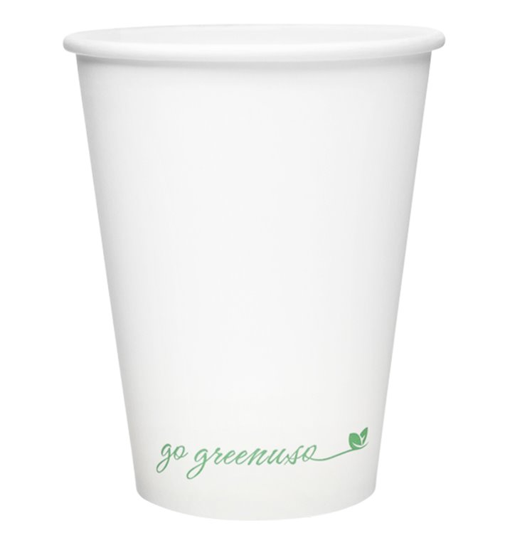 Vaso de Cartón Blanco 12Oz/360ml Ø9cm (50 Uds)
