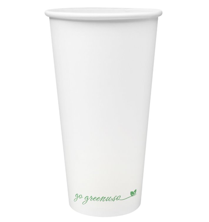 Vaso de Cartón Blanco 20Oz/600ml Ø9cm (50 Uds)