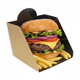 Pala de Cartón para Hamburguesa 12x12x10cm (600 Uds)