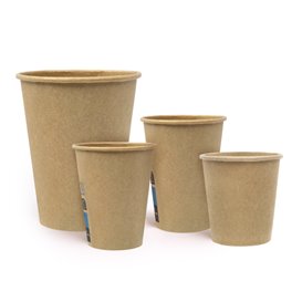 Vaso Cartón Kraft-Kraft 4Oz/120ml Ø6,2cm (50 Uds)