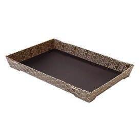 Envase para Sushi de Cartón ''Waves'' 23,5x16cm (600 Uds)