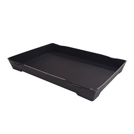 Envase para Sushi de Cartón Negro 23,5x16cm (600 Uds)