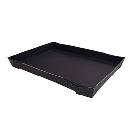 Envase para Sushi de Cartón Negro 26x19cm (600 Uds)