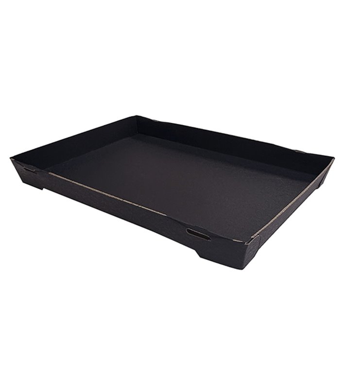 Envase para Sushi de Cartón Negro 26x19cm (600 Uds)