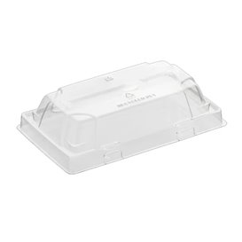 Tapa para Envase de Sushi rPET 12x6,2cm (12 Uds)