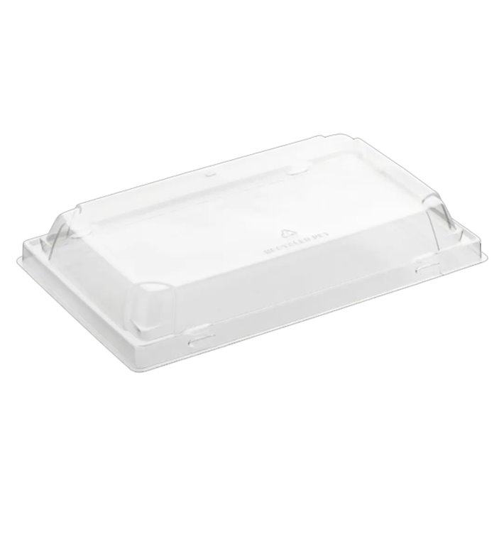 Tapa para Envase de Sushi rPET 21,5x13,5cm (600 Uds)