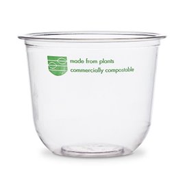 Tarrina Compostable PLA Transparente 320 ml (50 Uds)