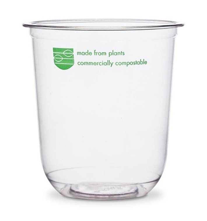 Tarrina Compostable PLA Transparente 360 ml (50 Uds)