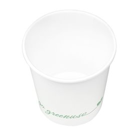 Vaso de Cartón ''Go Green'' Blanco 4Oz/120ml Ø6,2cm (50 Uds)