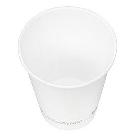 Vaso de Cartón ''Go Green'' Blanco 7Oz/210ml Ø7,0cm (50 Uds)
