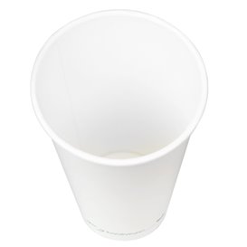Vaso de Cartón ''Go Green'' Blanco 20Oz/600ml Ø9,0cm (50 Uds)
