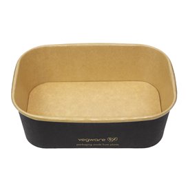 Envase Rectangular Negro 750 ml 17,3x12,1x5,7cm (50 Uds)